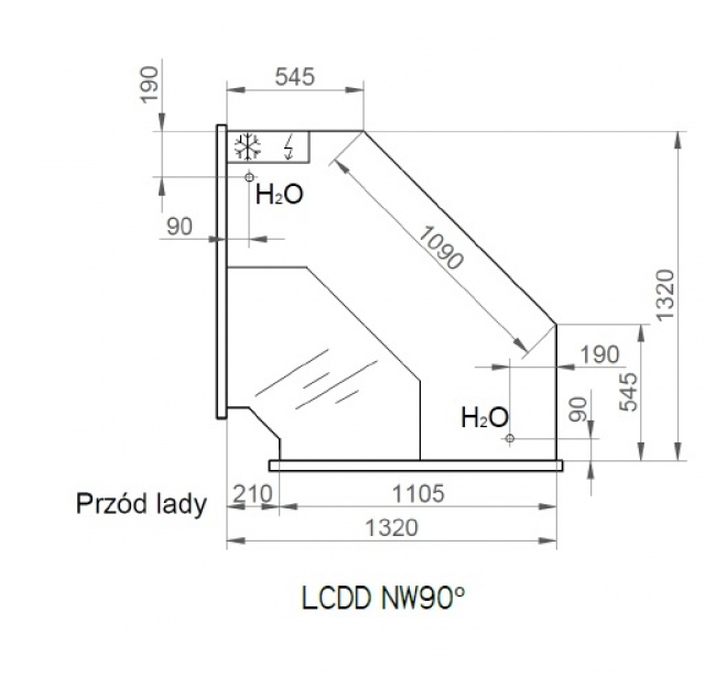 LCD Dorado D REM INT90 | Belső sarokpult 90°