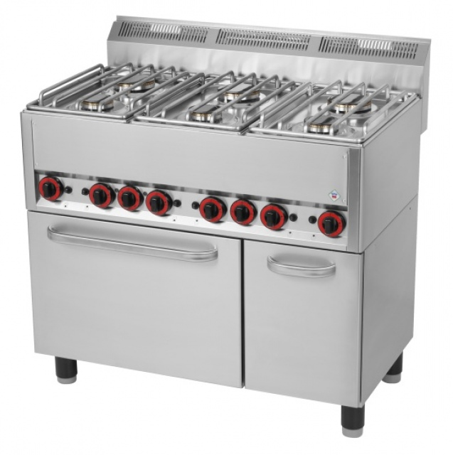 SPT 90 GL | Gas range with 6 burners and oven