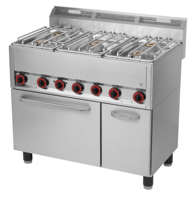 SPT 90/5 GLS | Gas range with 5 burners and oven