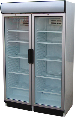 KH-VC748 G2DCA | Glass door cooler with double doors and display