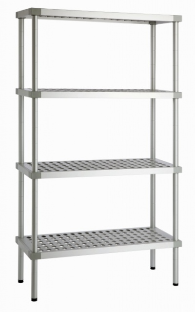 600x400x1800 | Aluminum stands with polyethylene shelf 