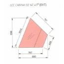 LCC Carina 02 EXT45 | Hűtött külső sarokpult (45°)