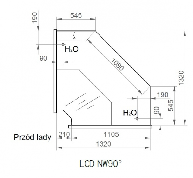 LCD Dorado INT90 | Belső sarokpult 90°