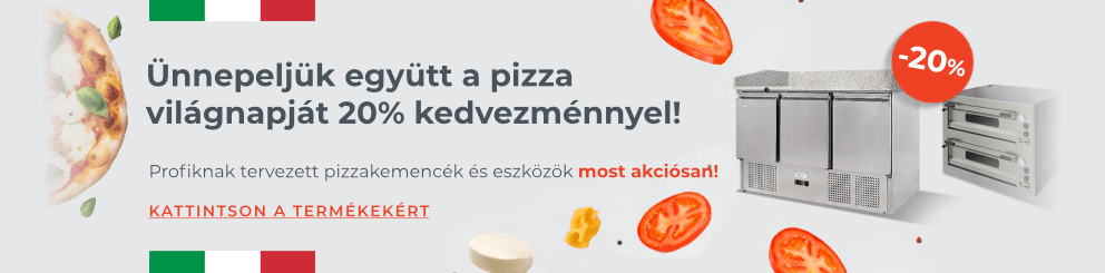 Ünnepeljük együtt a pizza világnapját 20% kedvezménnyel! 